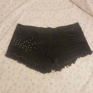 Distressed Jean Shorts